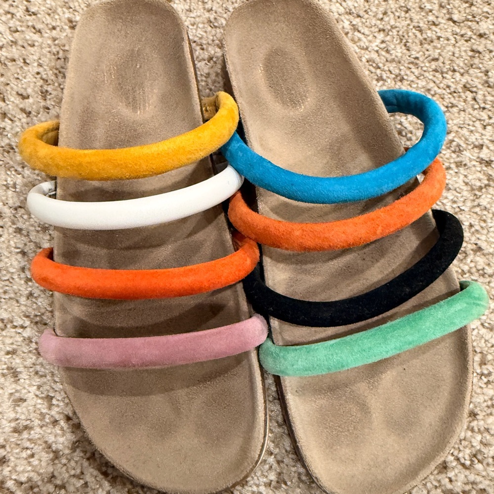 Charlotte Stone Multicolor Slide Sandals